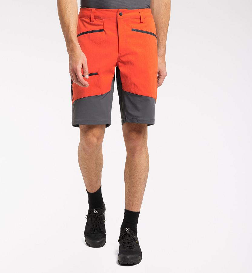 Haglöfs Mens Rugged Flex Shorts Red/Black New Zealand 84306WRXJ